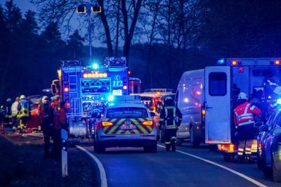 Wellendingen: Schwerer Verkehrsunfall auf der K 5545 mit mehrern Verletzten